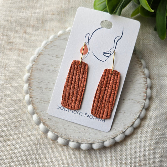 Textured Solids - Burnt Orange Palm - Mini JoJo