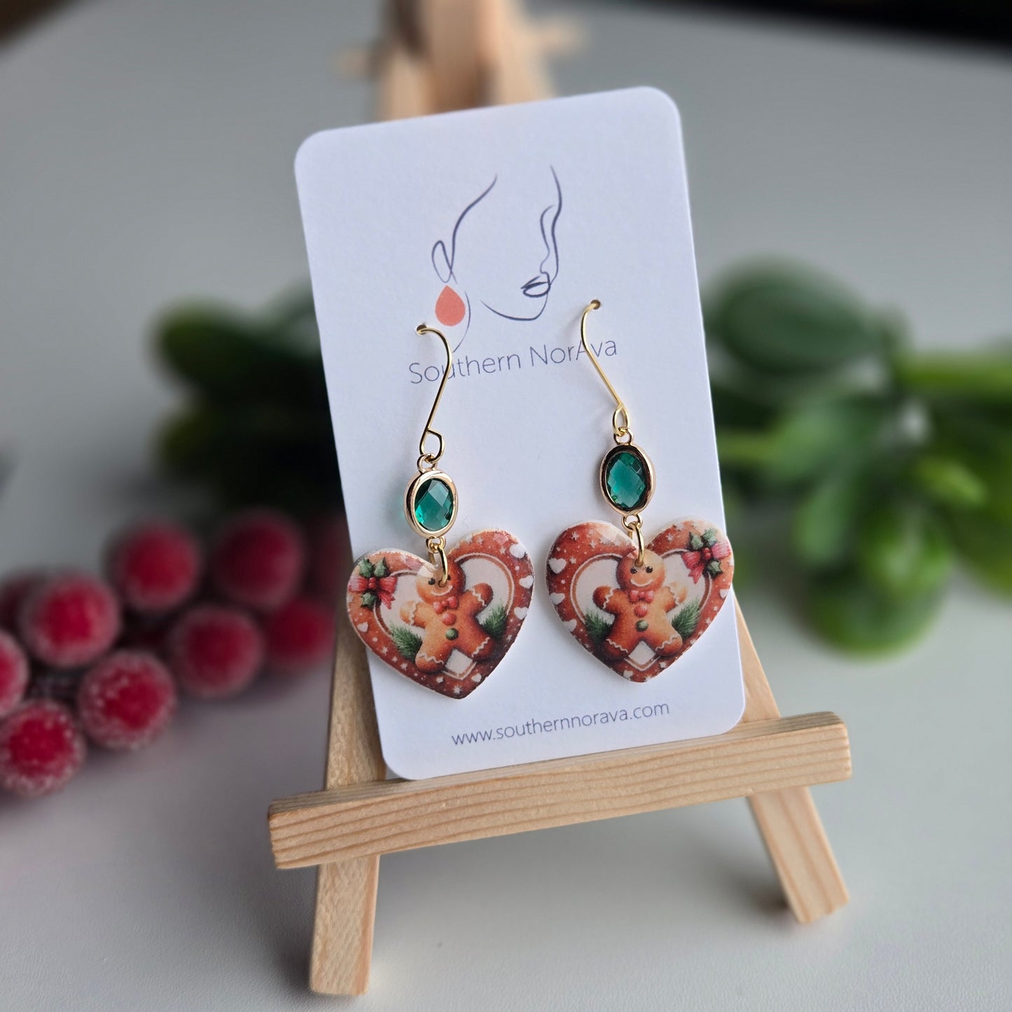 2025 Holiday - Clay Transfer - Gingerbread Heart