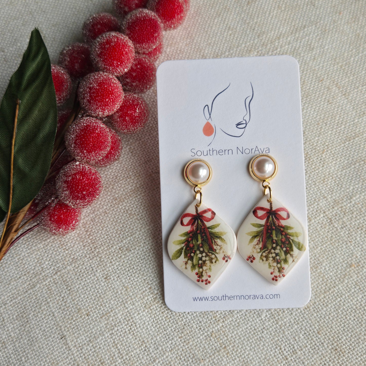 2025 Holiday - Clay Transfer - Mistletoe