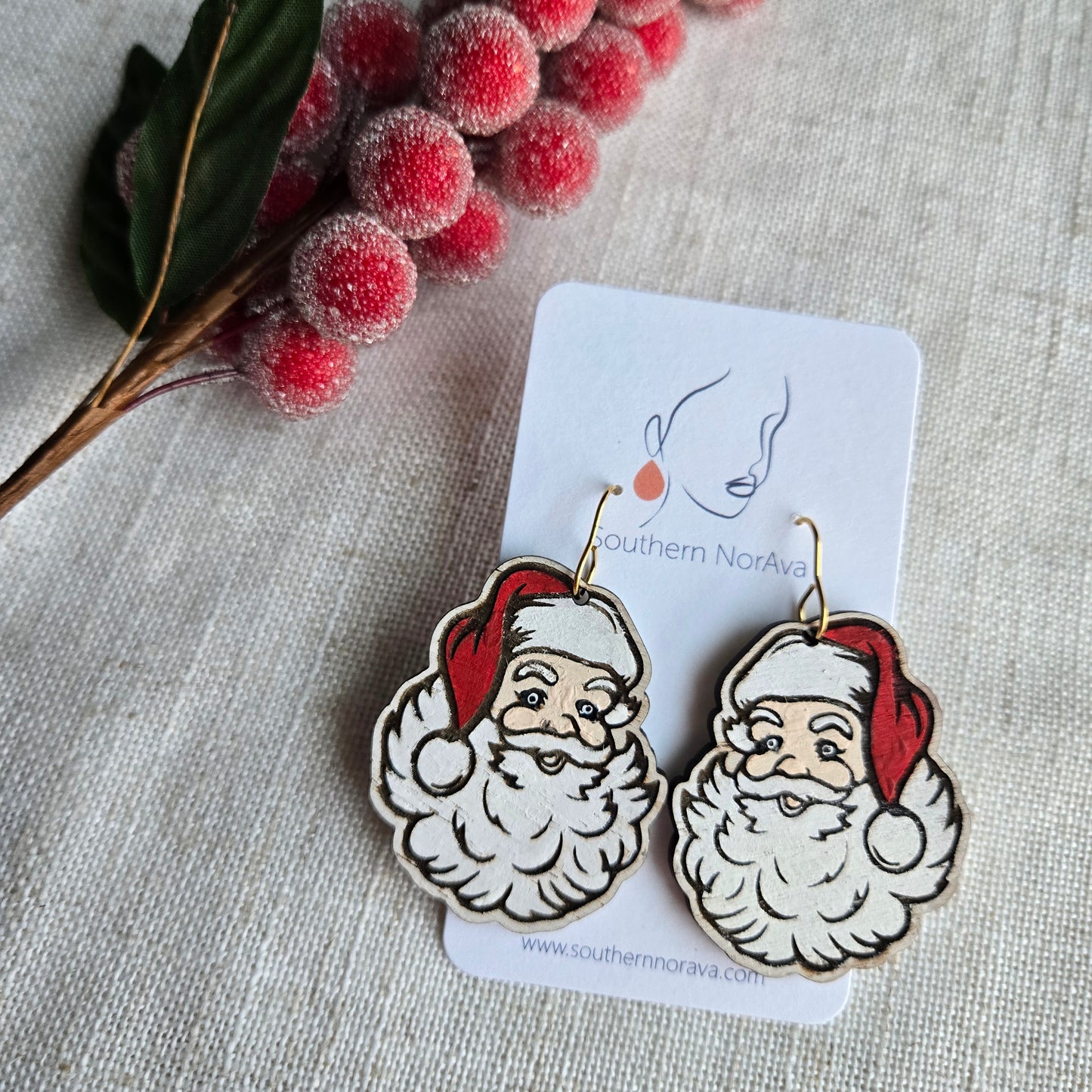 2025 Holiday - Hand Painted Wood - Santa