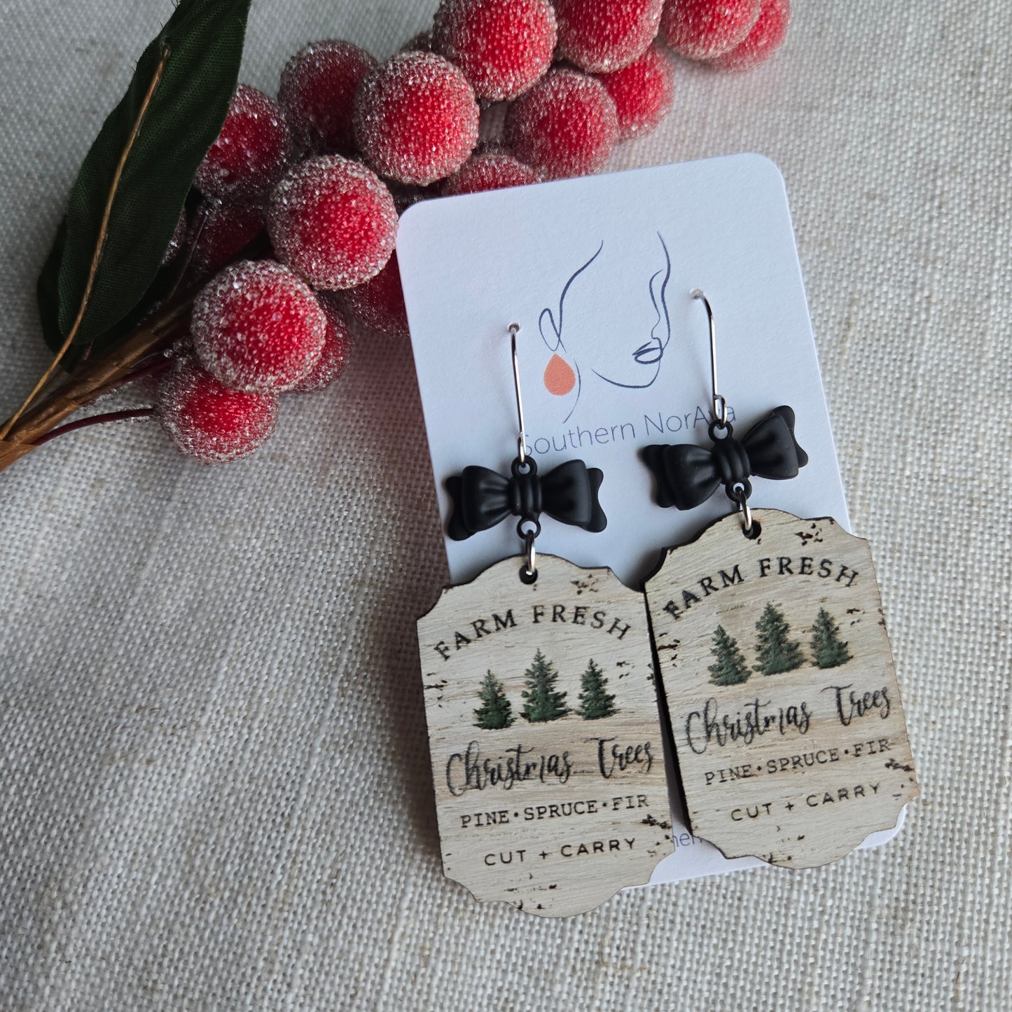 2025 Holiday - Hand Painted Wood - Farm Fresh Trees