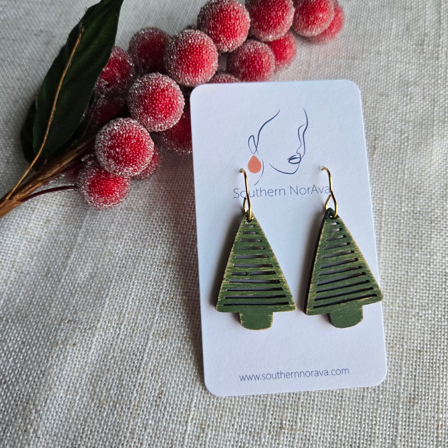 2025 Holiday - Hand Painted Wood - Green Tree