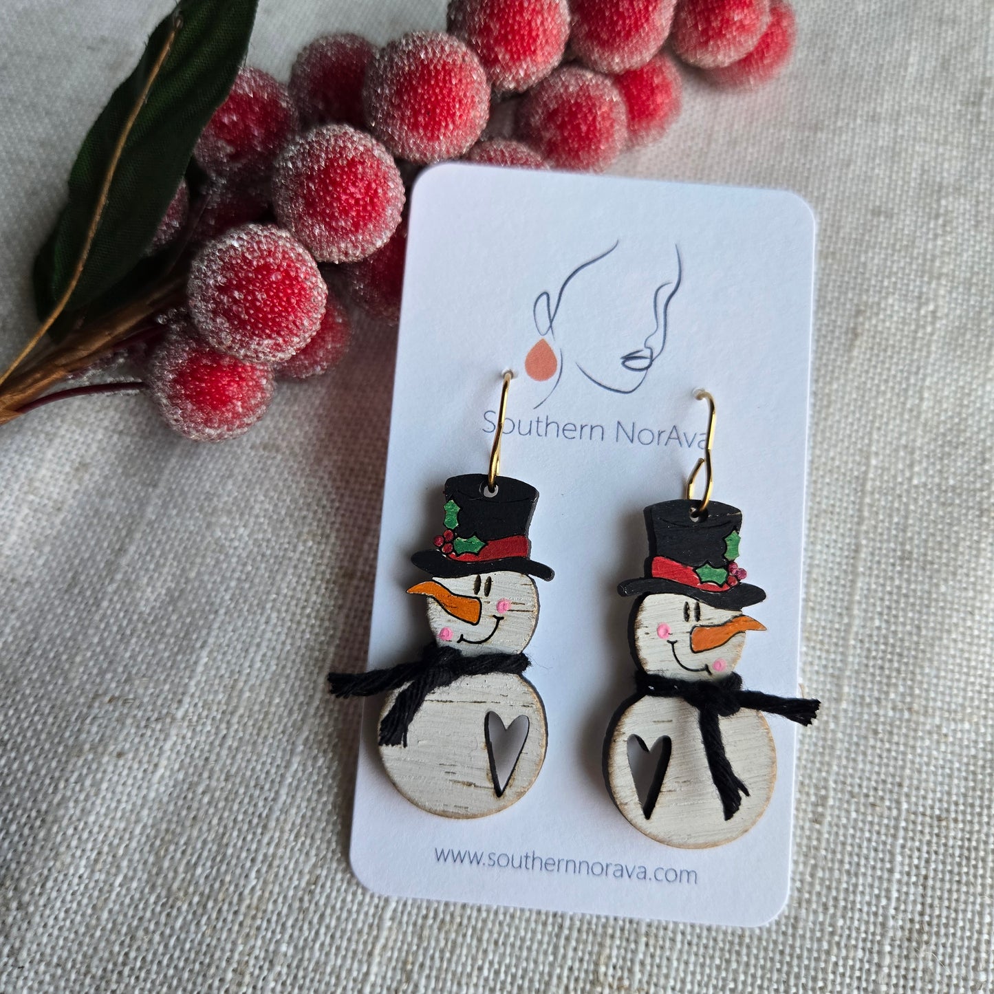 2025 Holiday - Hand Painted Wood - Frosty the Snowman