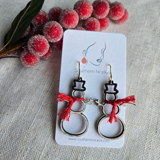 2025 Holiday - Hand Painted Wood - Snowman Outline