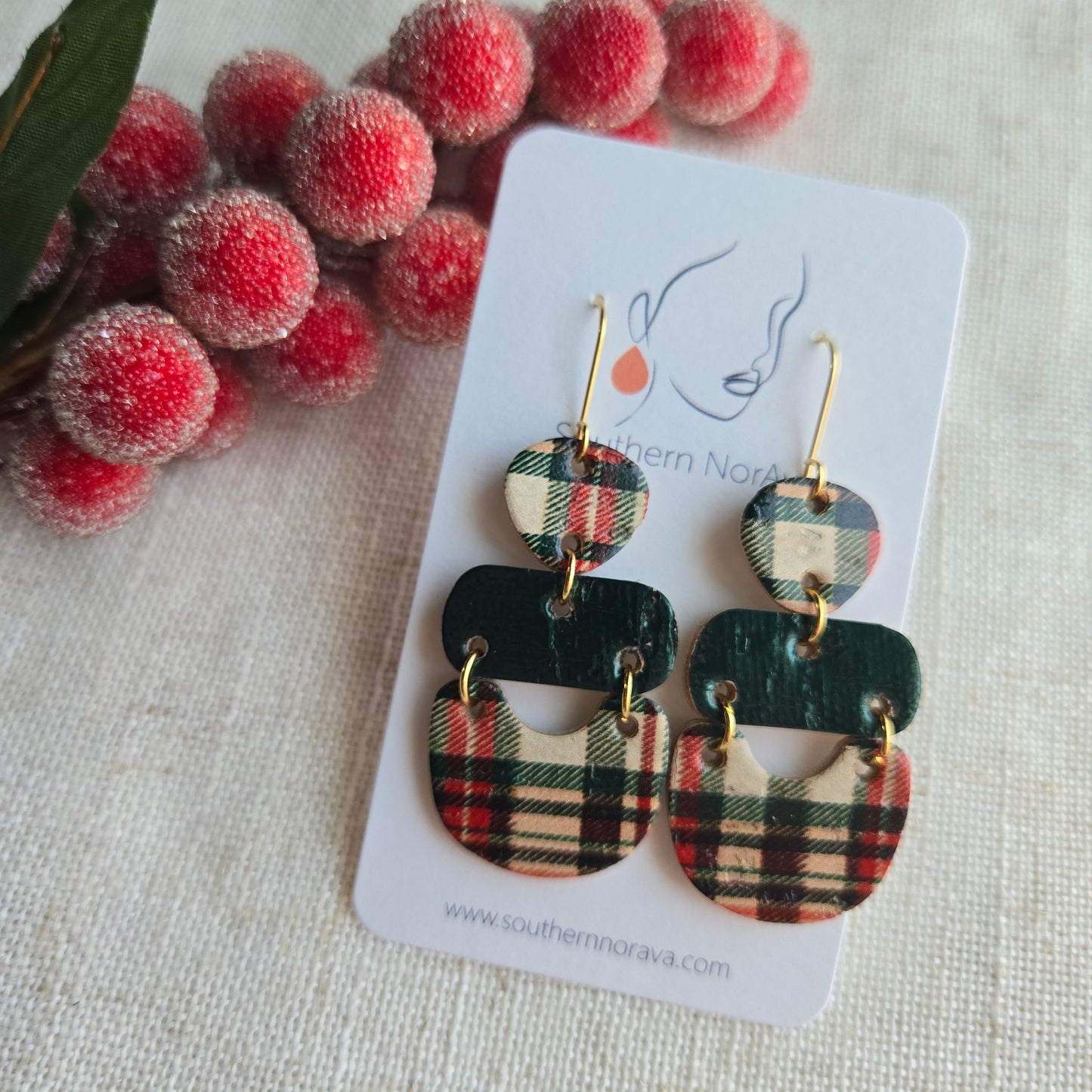 2025 Holiday - Leather - Ashley Holiday Plaid