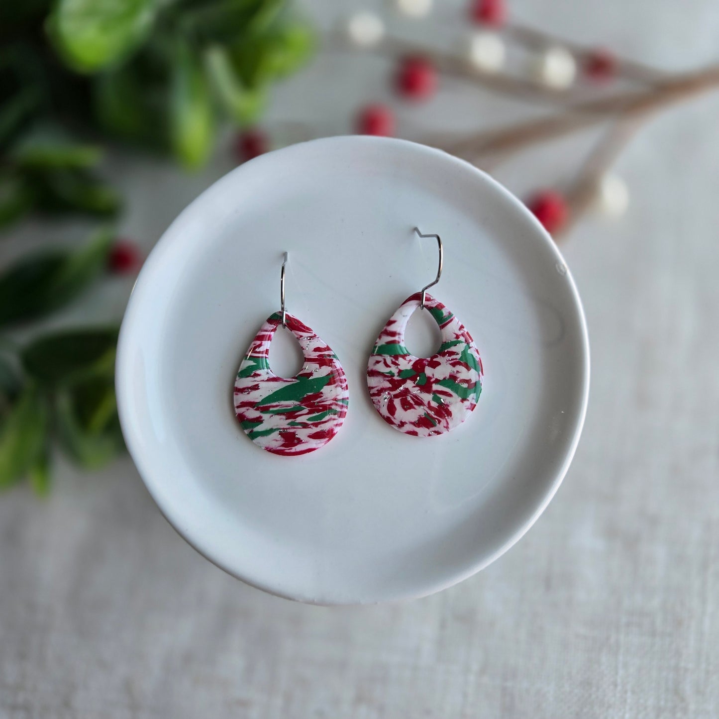 Clay - Christmas Tye-Dye Collection - Teardrop Cutout