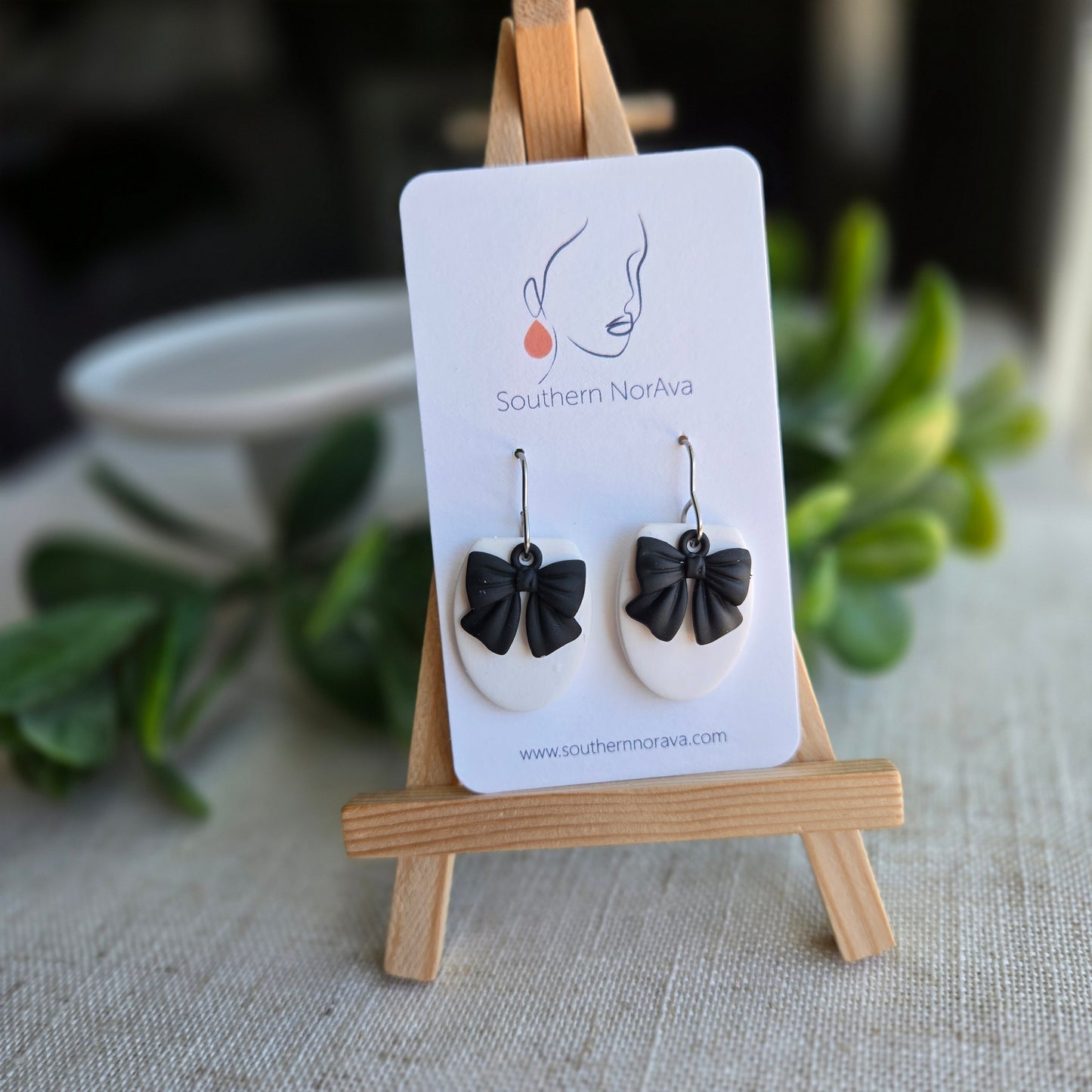 New Year's Collection - Clay - Simple Bow Dangles