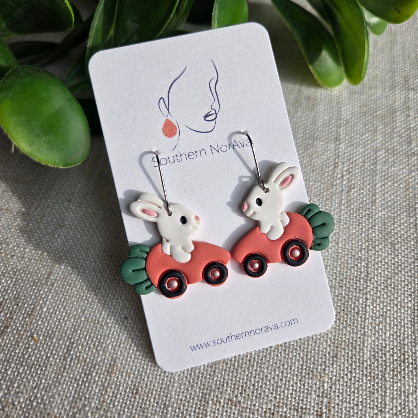 Bunny in Car