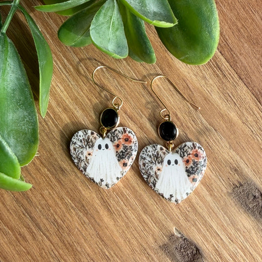 Ghost Heart Dangle