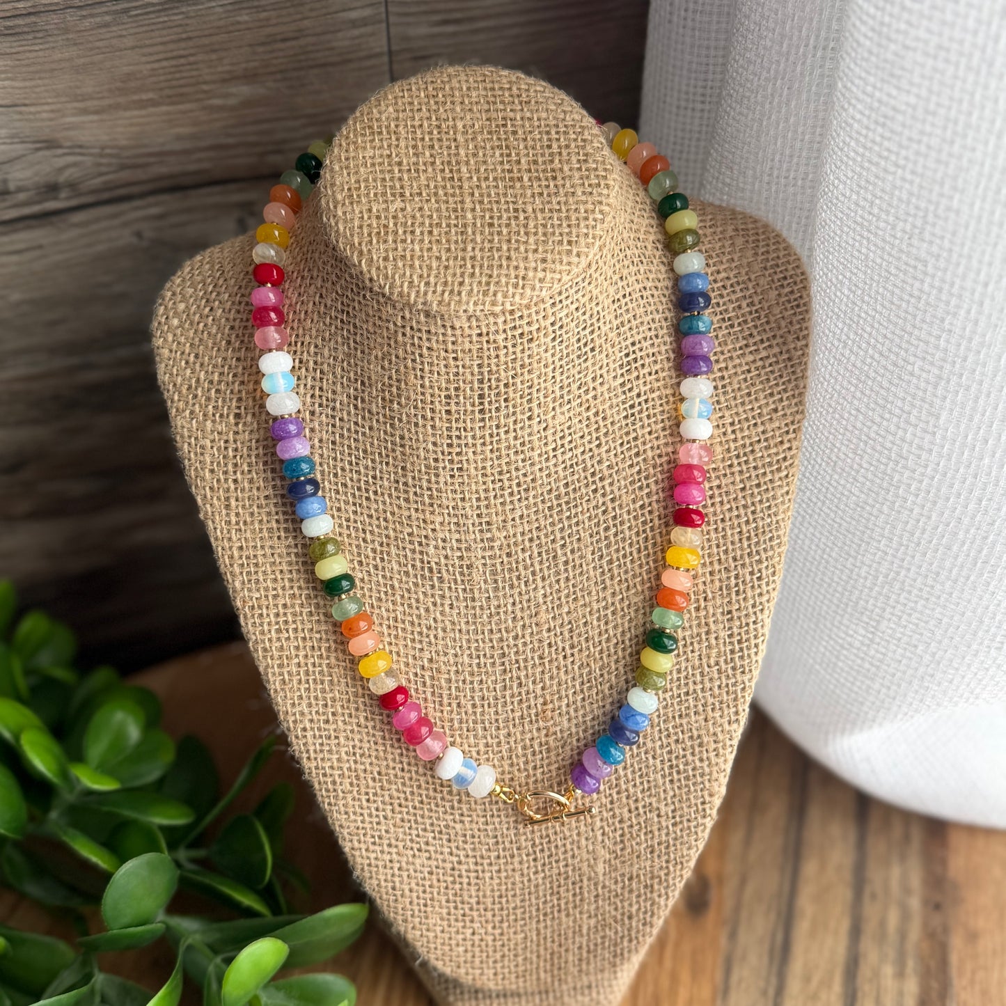 Fun Mix Beaded Charm Necklace
