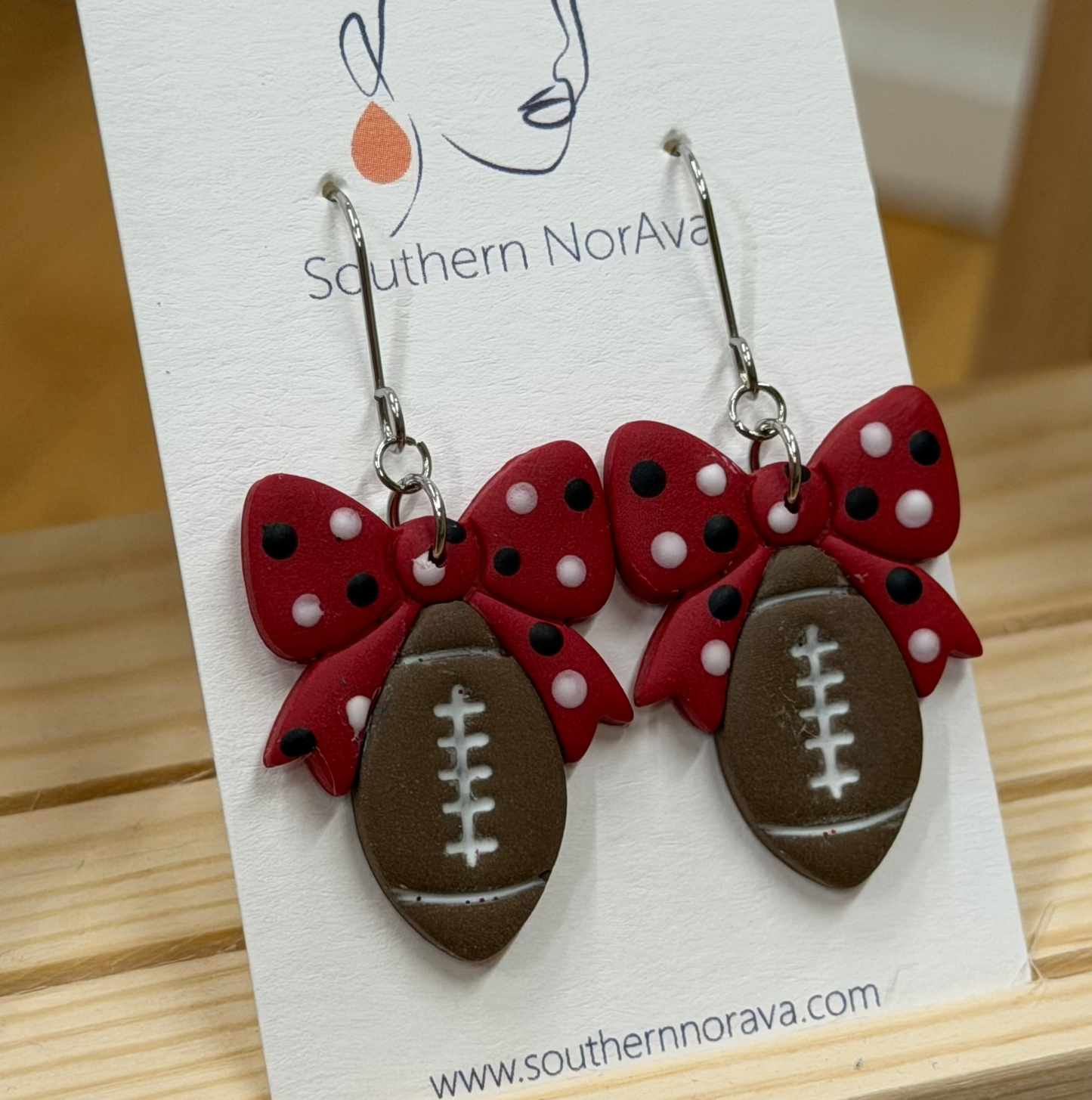 Clay - Footballs with Bows