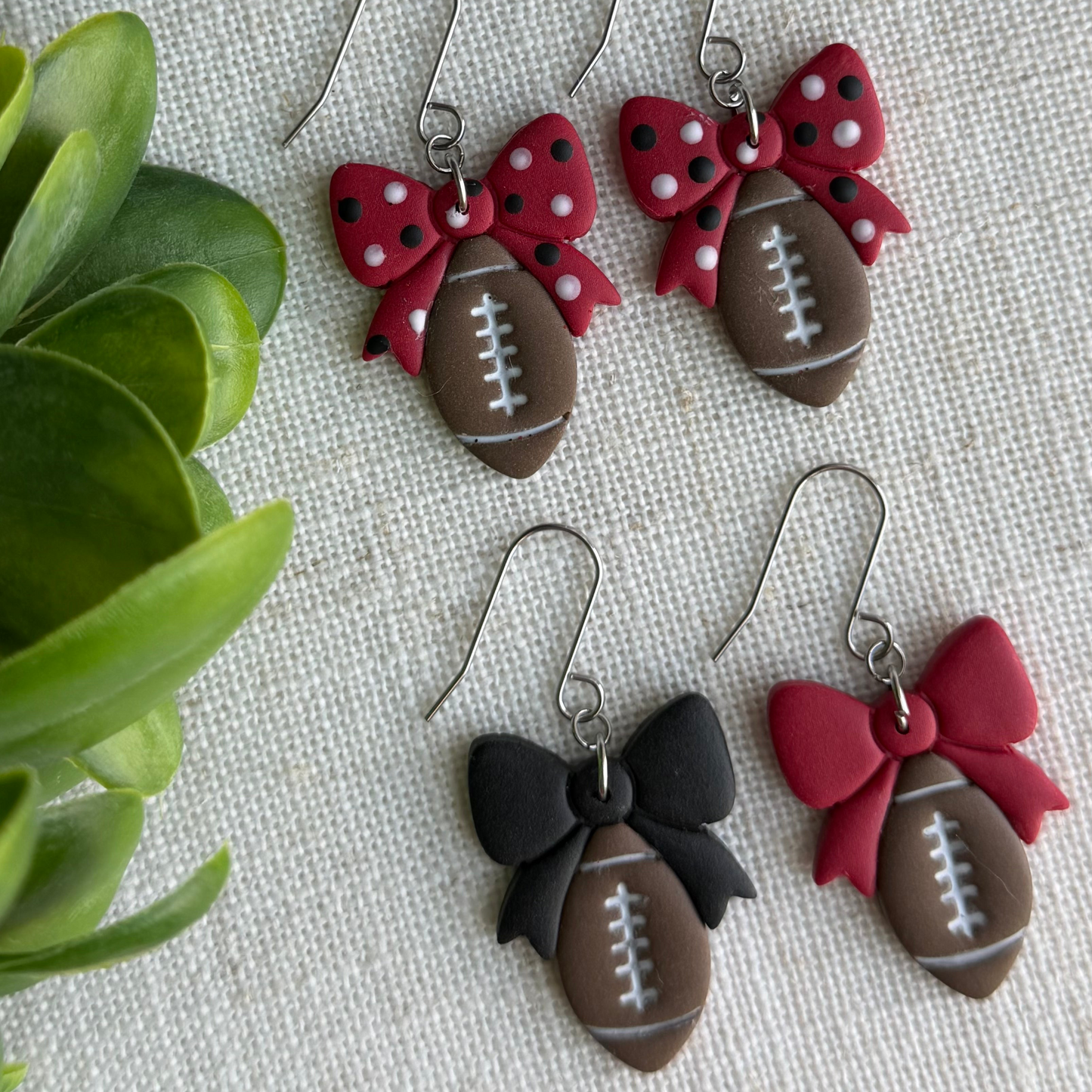 Clay - Footballs with Bows
