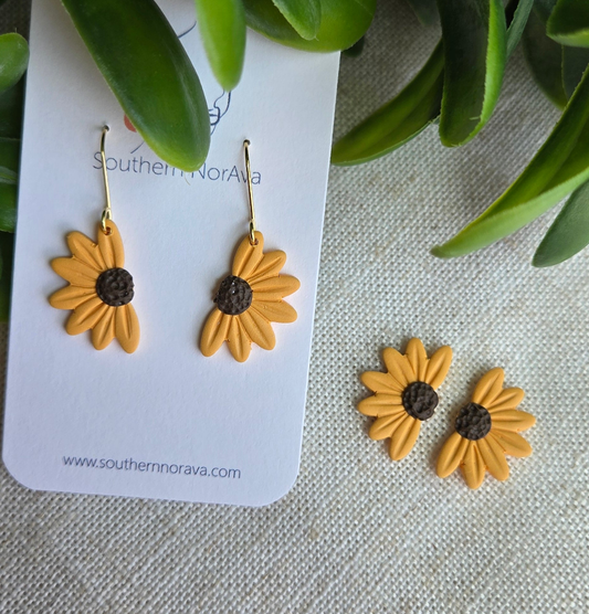 Sunflower Drop or Stud