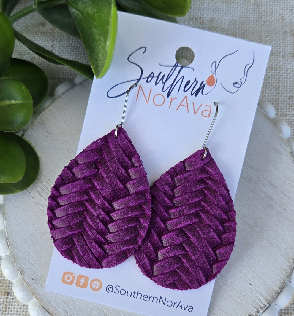 Textured Solids - Magenta Braided - Mandy