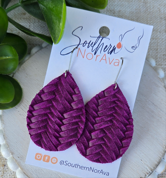 Textured Solids - Magenta Braided - Mandy