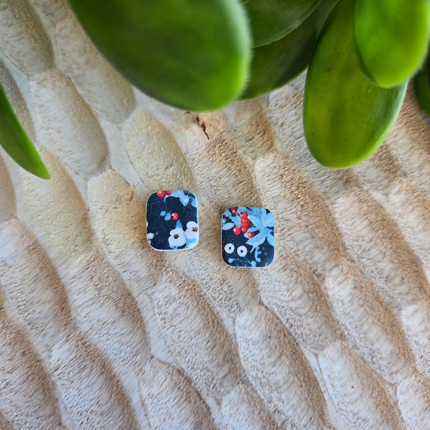 Wintery Floral - Studs