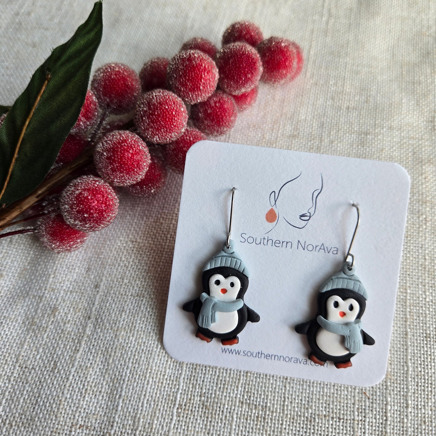 2025 Holiday - Clay - Penguins