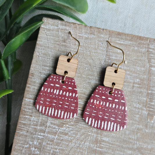 Jane - Scarlet Mudcloth