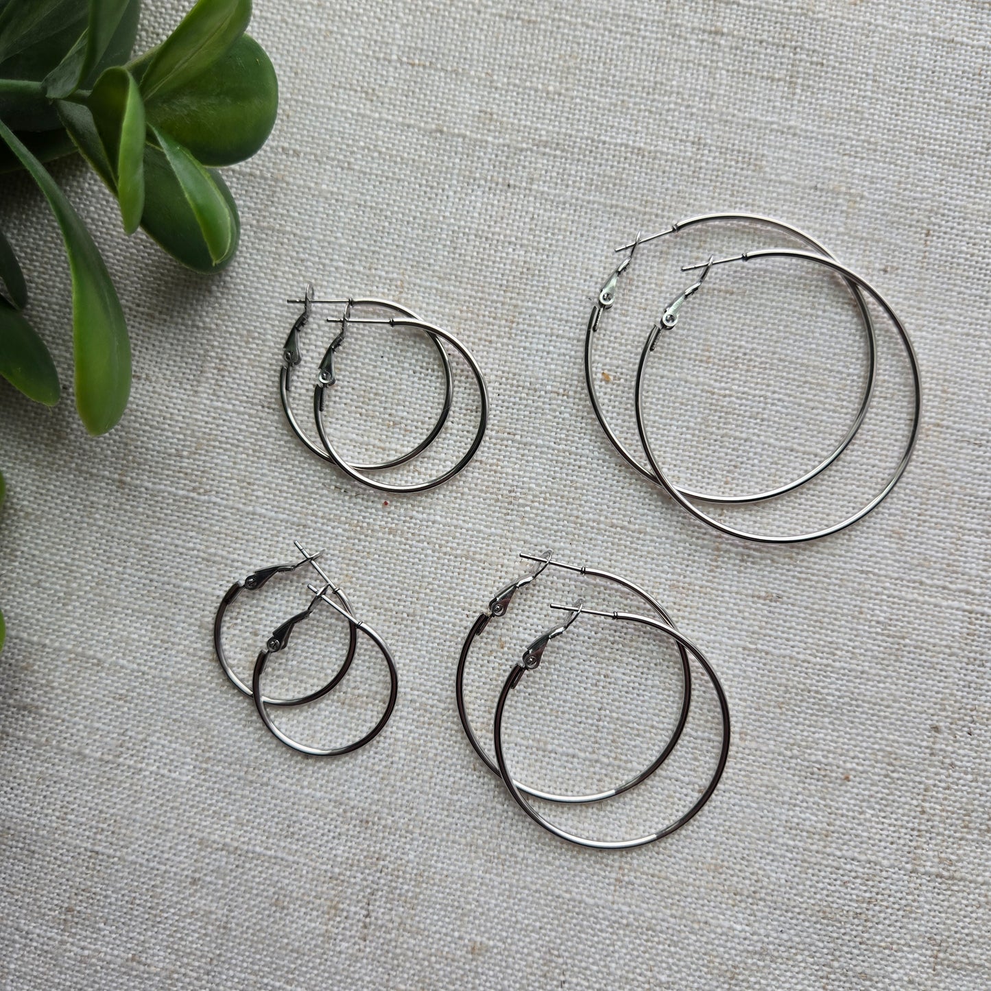 Lever Back Stainless-Steel Hoops - Multiple Options