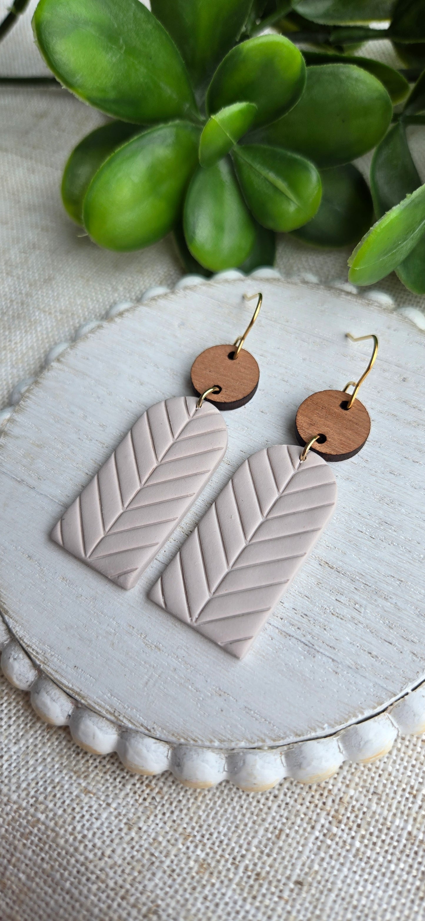 Chevron Embossed Clay - Fall Neutrals