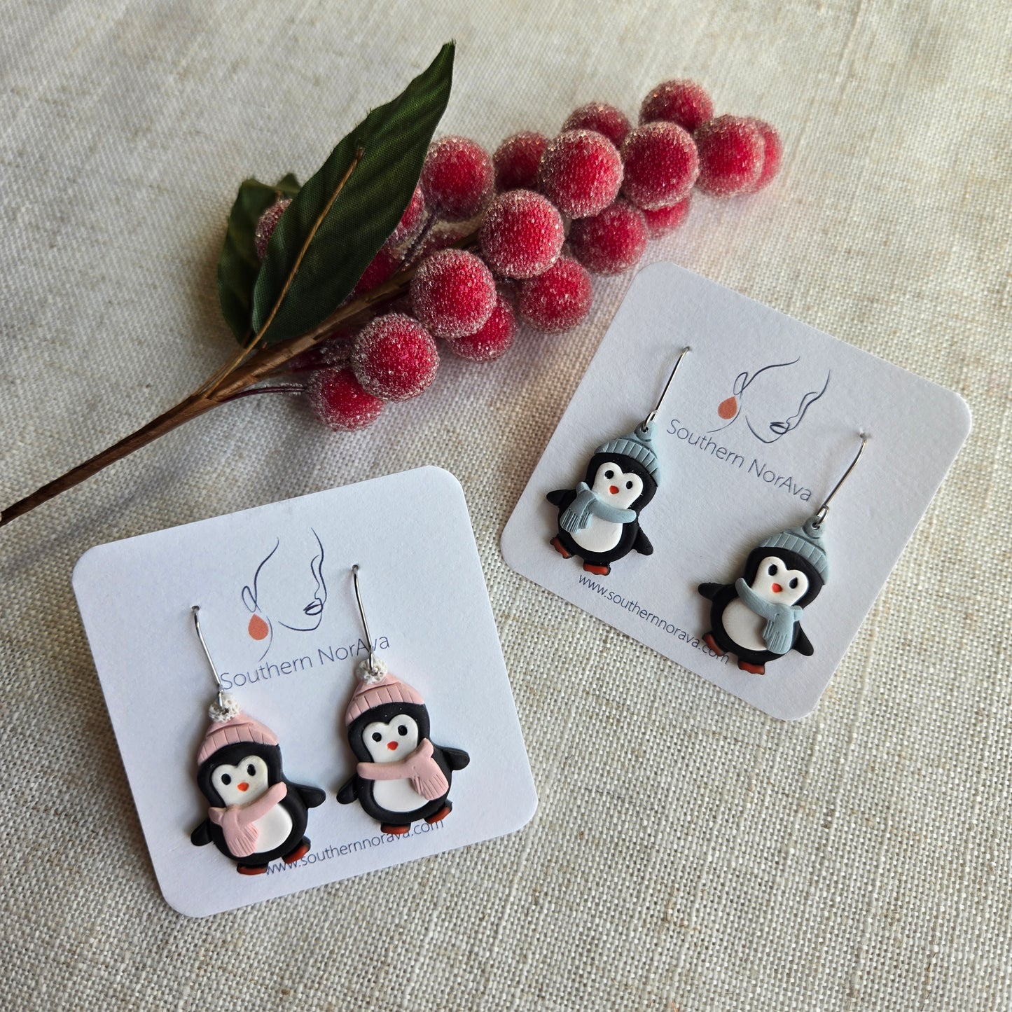 2025 Holiday - Clay - Penguins