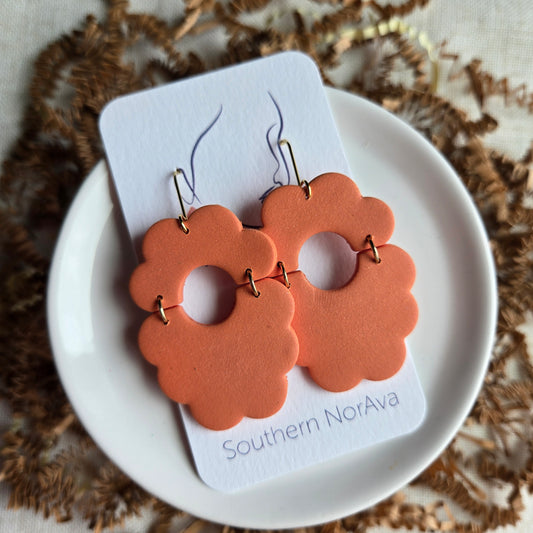 Clay - Shimmer Orange Dangles