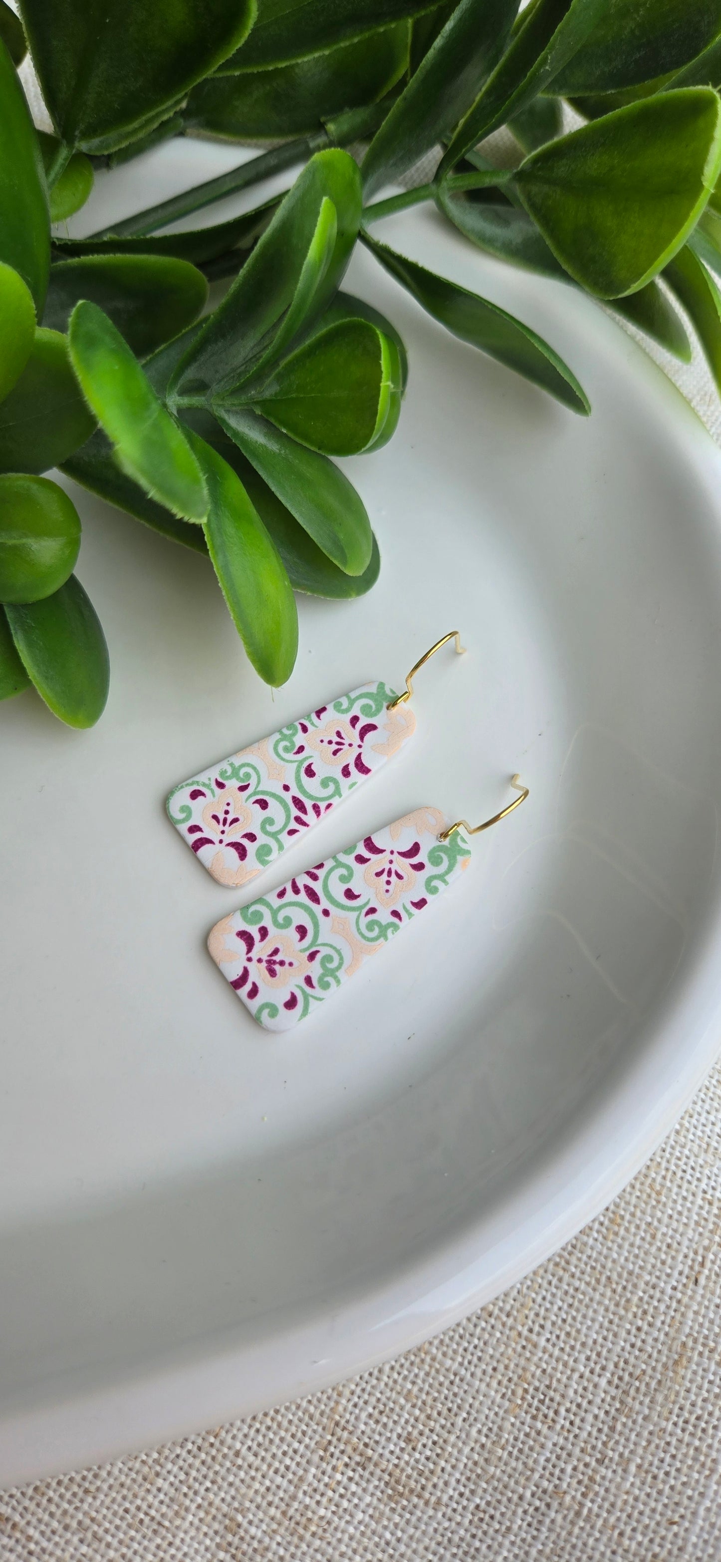 Moroccan Tile - Rose and Sage - Bars