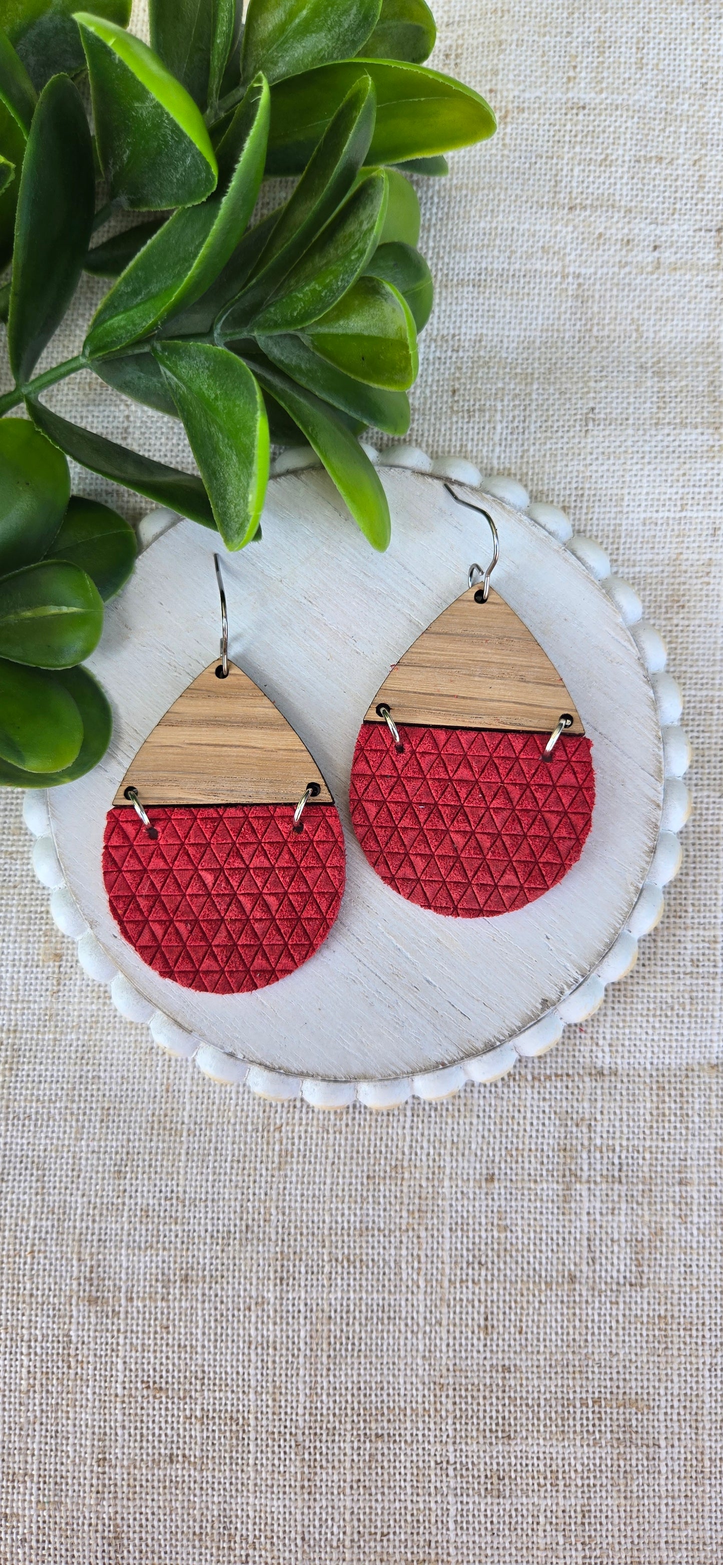 Textured Solids - Red Triangles - Bethany