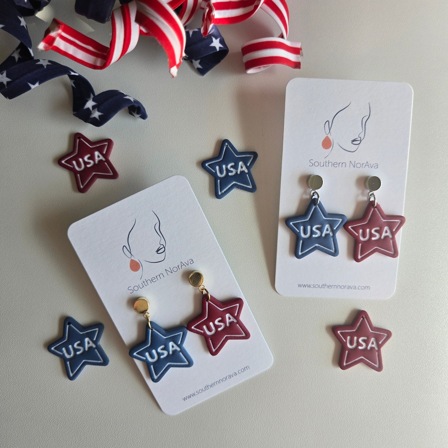 Summer Picnic - USA Star Dangles