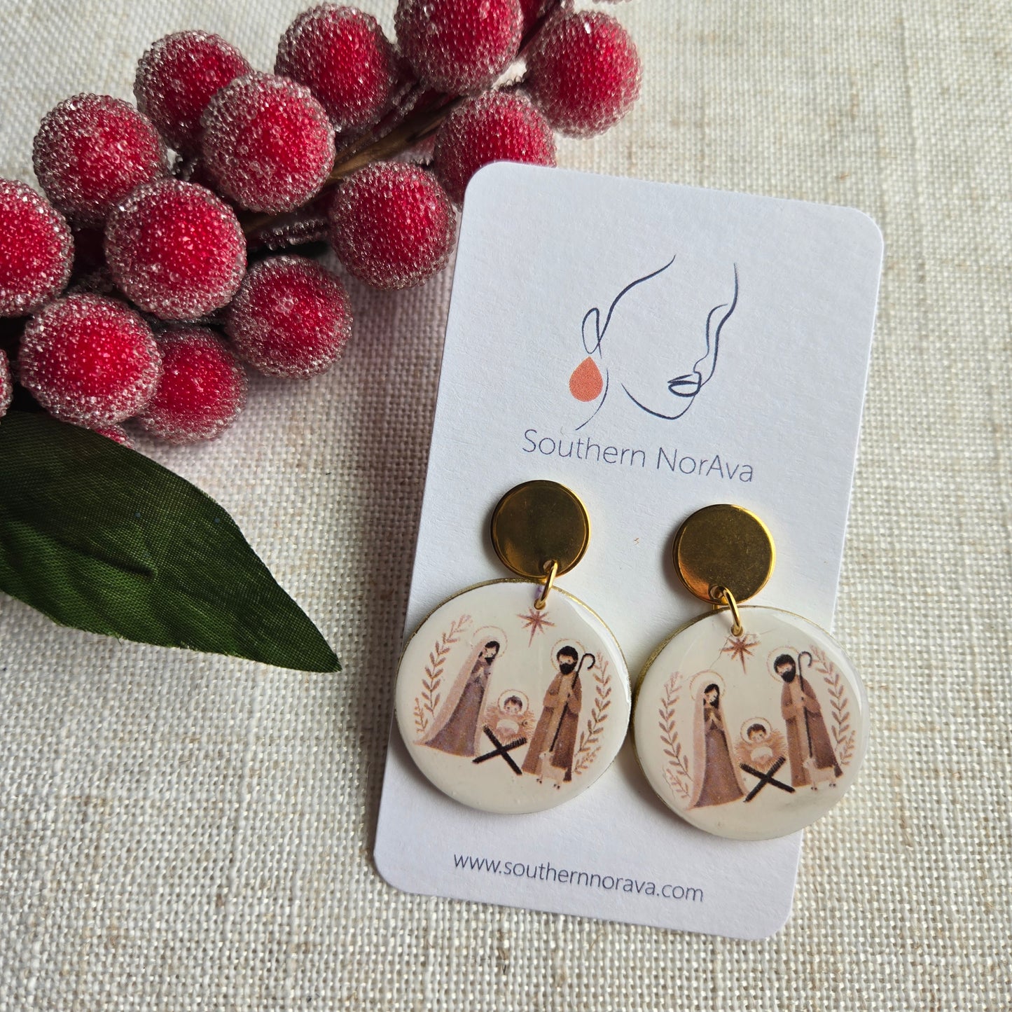 2025 Holiday - Clay - Simple Dangles