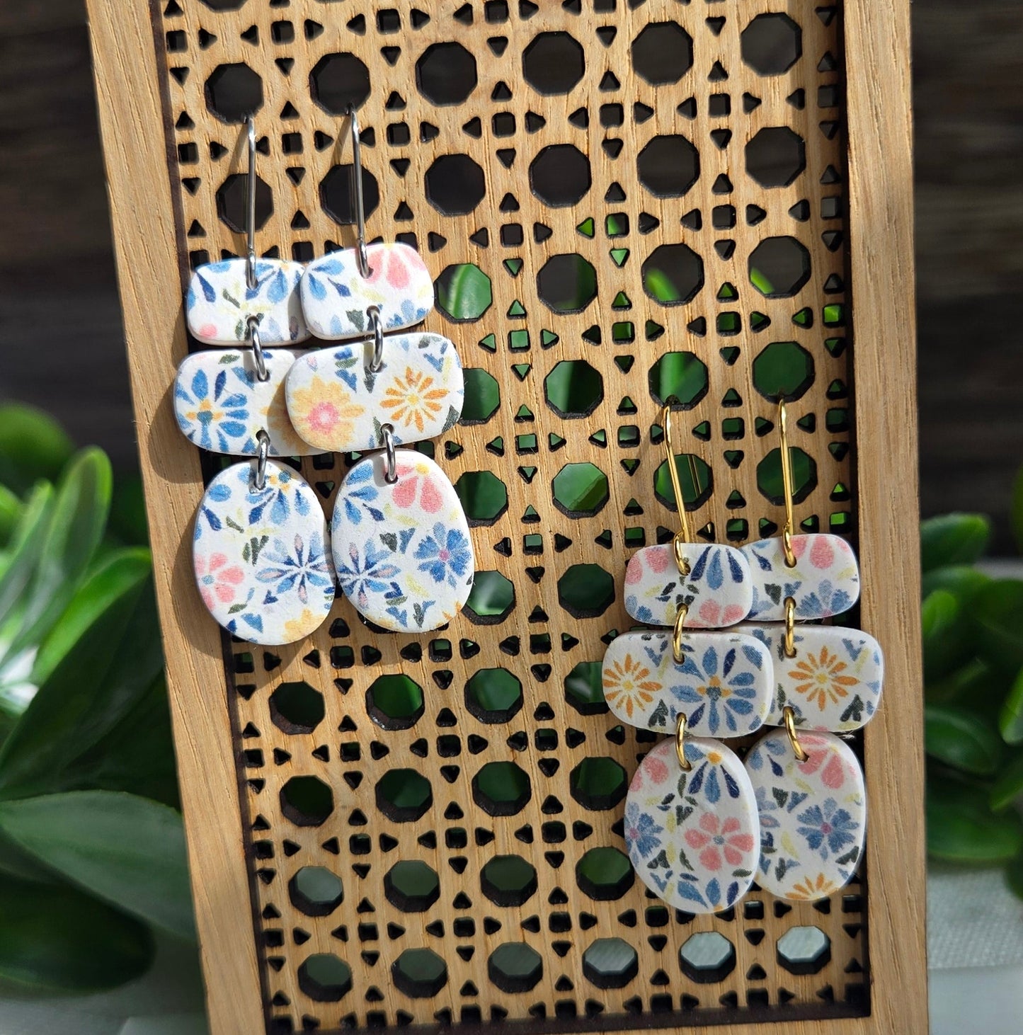 Folk Floral Dangles