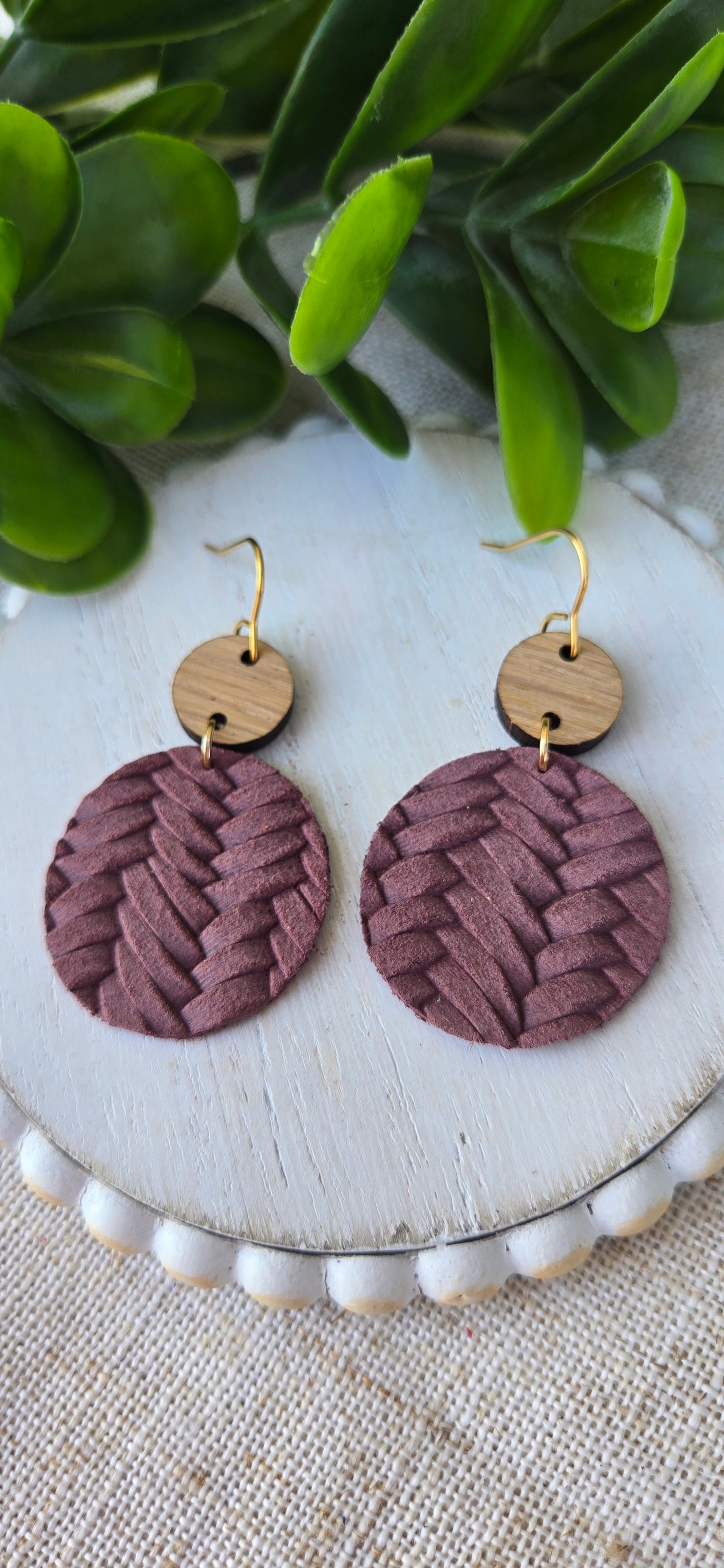 Textured Solids - Vintage Mauve Braided - Kate