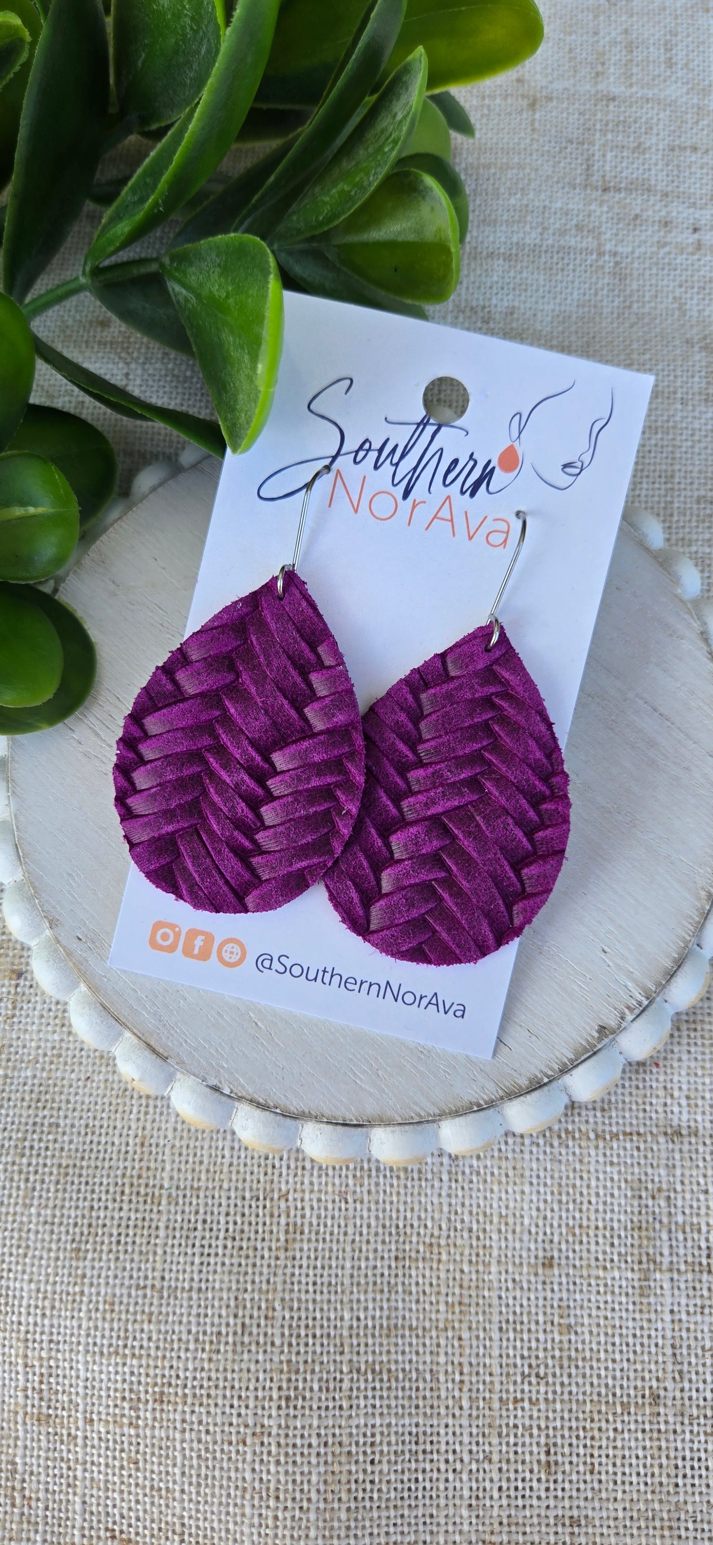 Textured Solids - Magenta Braided - Mandy