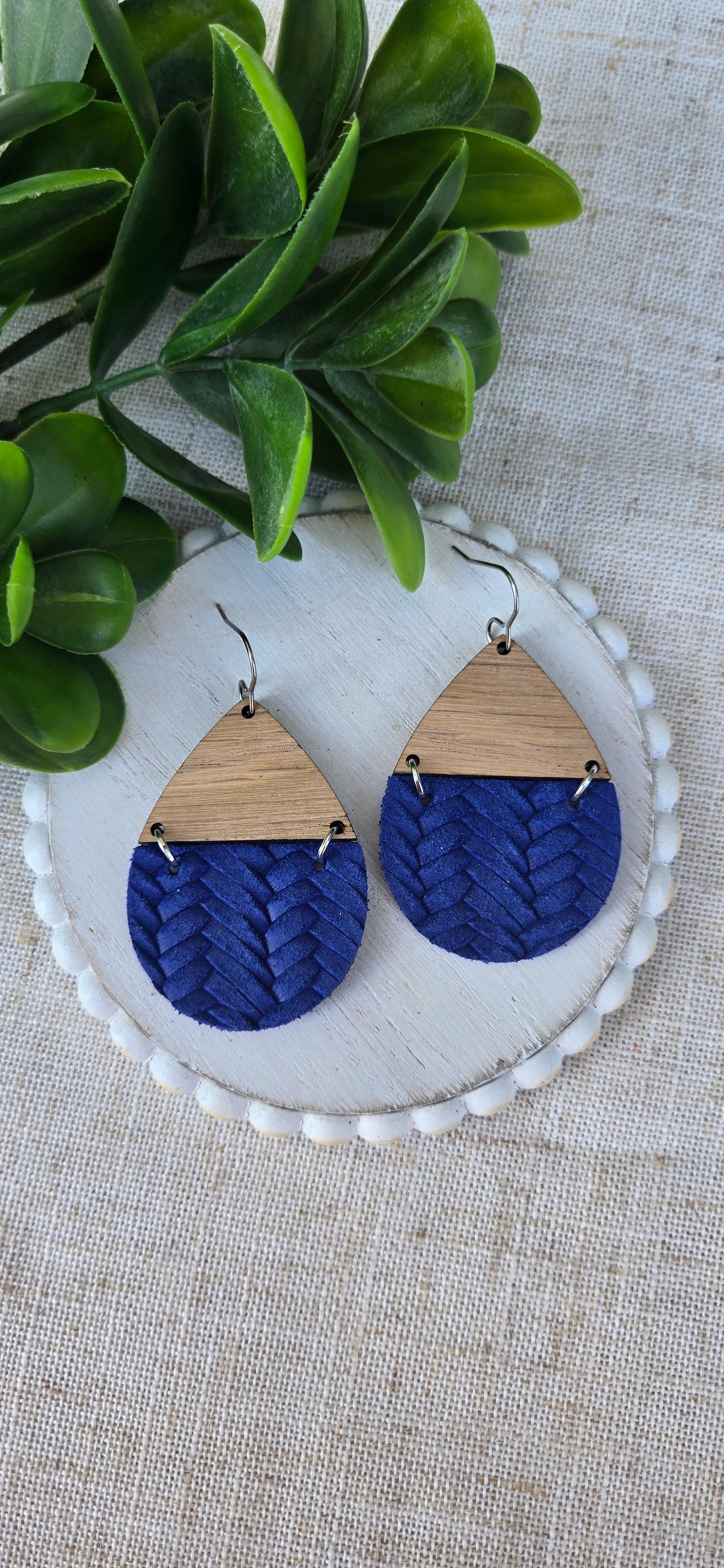 Textured Solids - Royal Blue Braided - Bethany