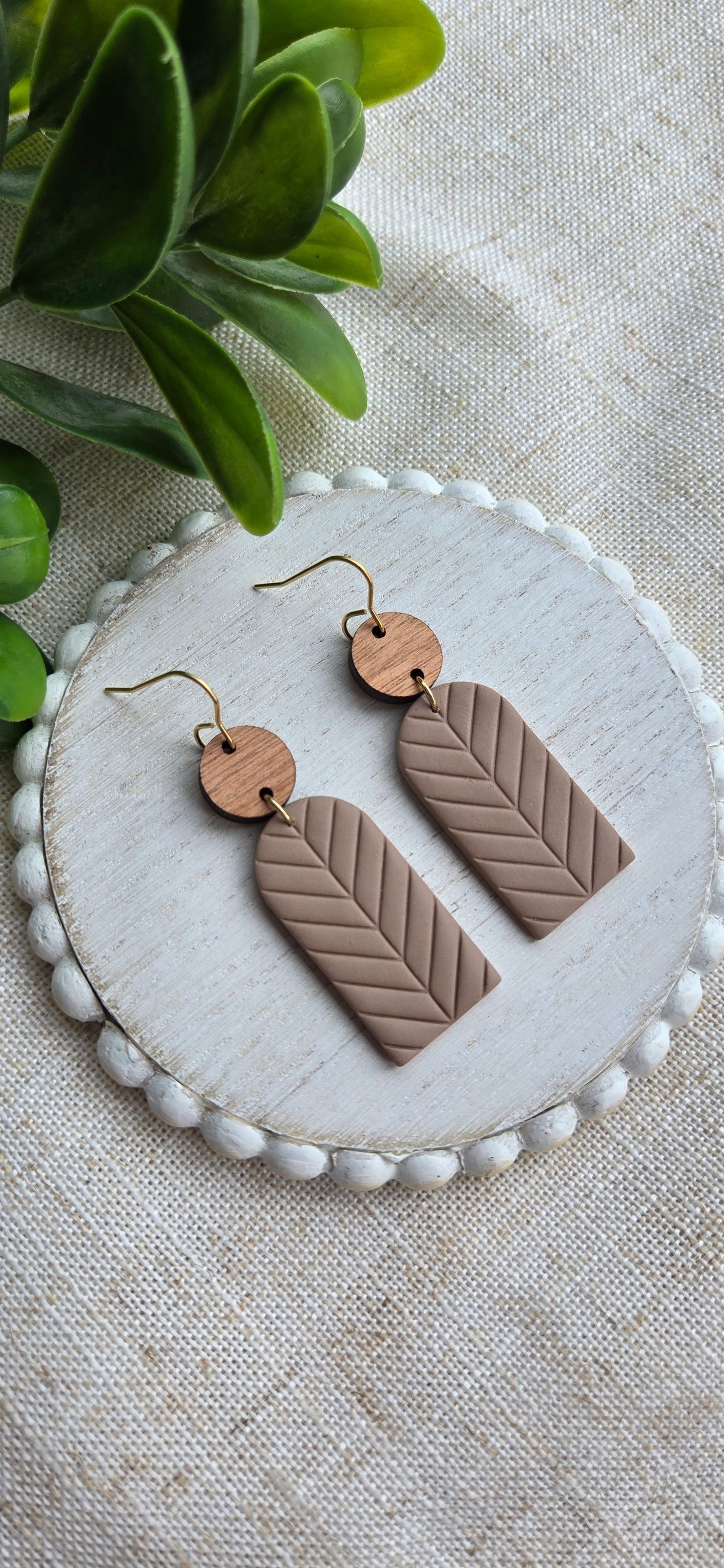 Chevron Embossed Clay - Fall Neutrals