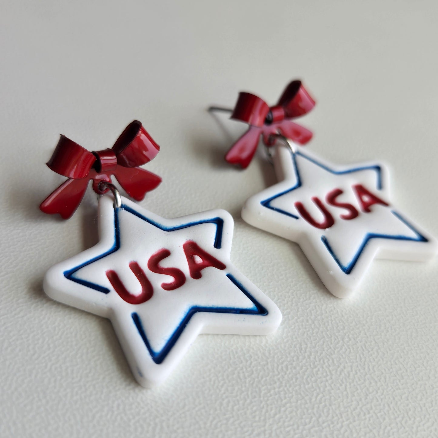 Summer Picnic - USA Star Bow Studs