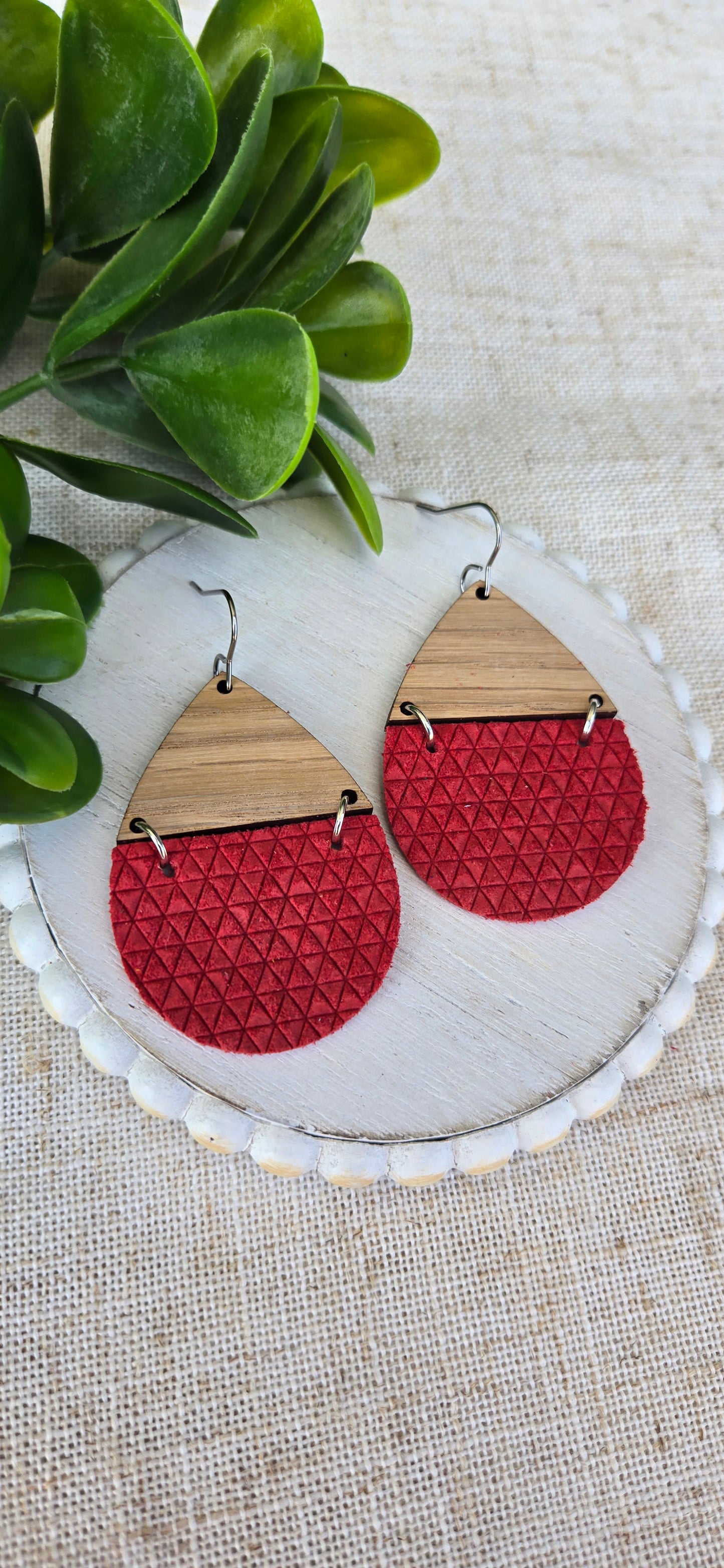 Textured Solids - Red Triangles - Bethany