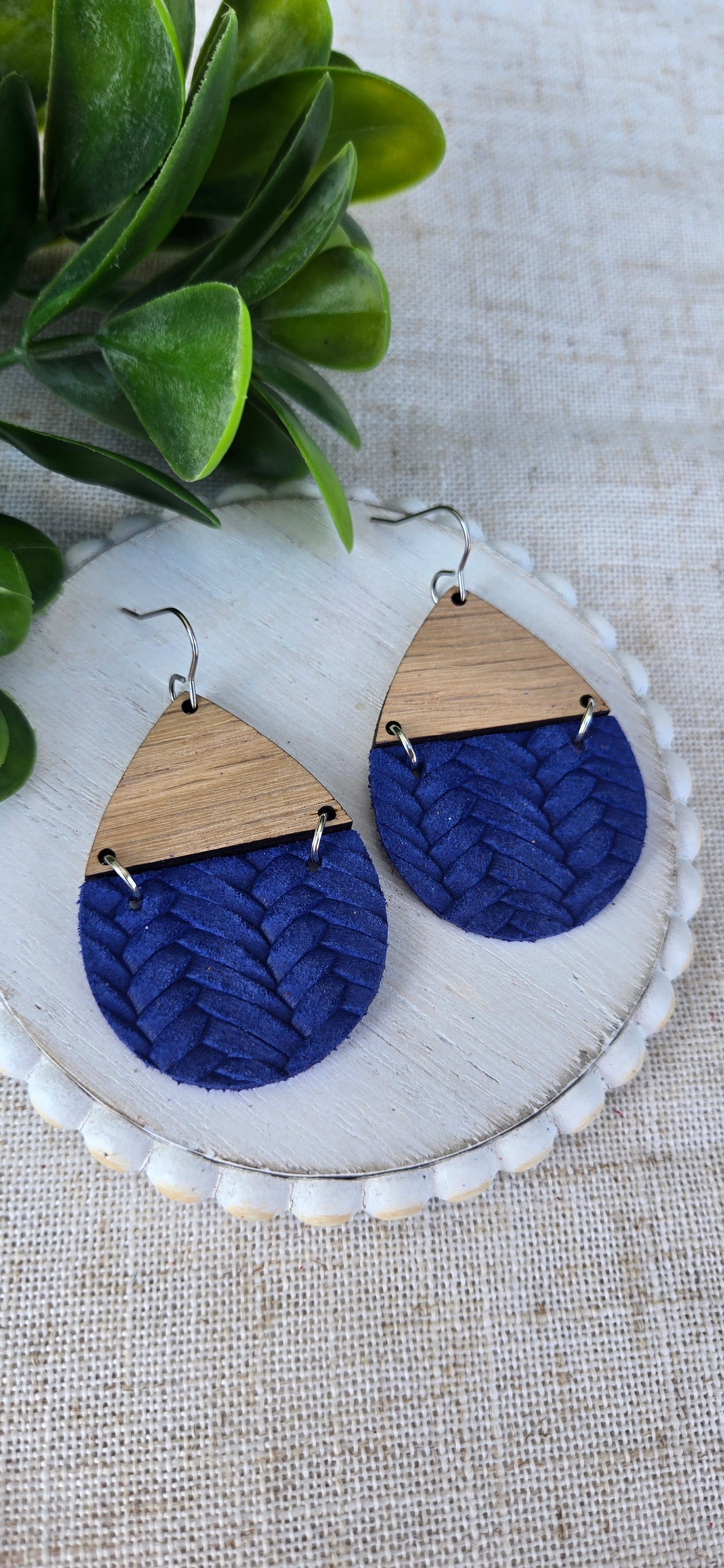 Textured Solids - Royal Blue Braided - Bethany