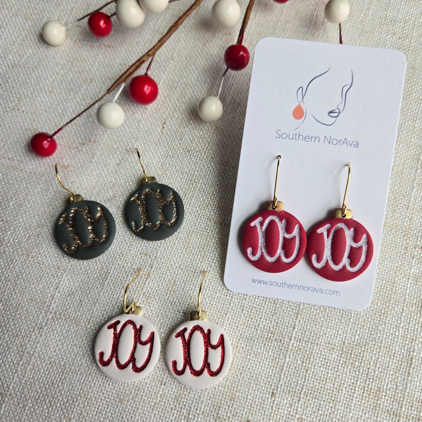 2025 Holiday - Clay - Joy Ornaments